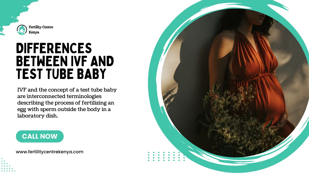 What is the difference between IVF & test tube baby?
